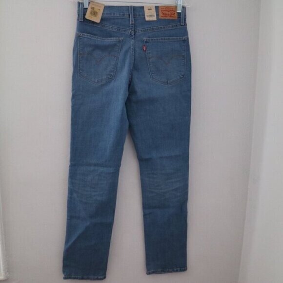 NEW Levi's Jeans Size 29 724 High Rise Straight Leg Denim Distressed - Picture 6 of 7